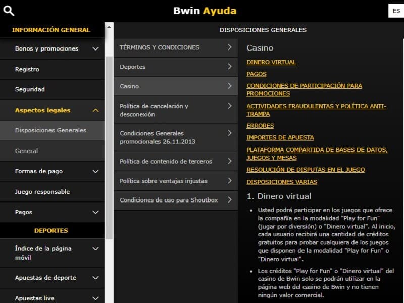 ¿Cómo ingresar a Bwin?