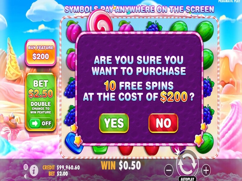 Características del Slot Sweet Bonanza