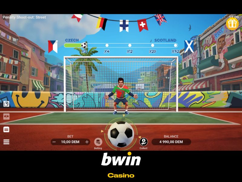 Penalty Shoot-Out Street es el juego más dinámico del casino