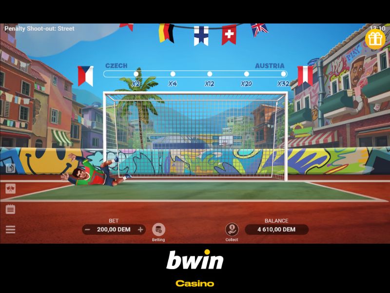 Características de la máquina tragaperras Penalty Shoot-Out Street