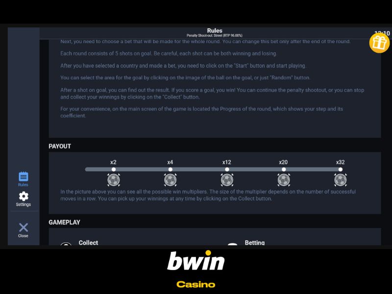 Reglas del juego Penalty Shoot-Out Street